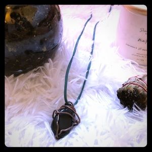 🌙 handmade wire-wrapped crystal necklace 🌙